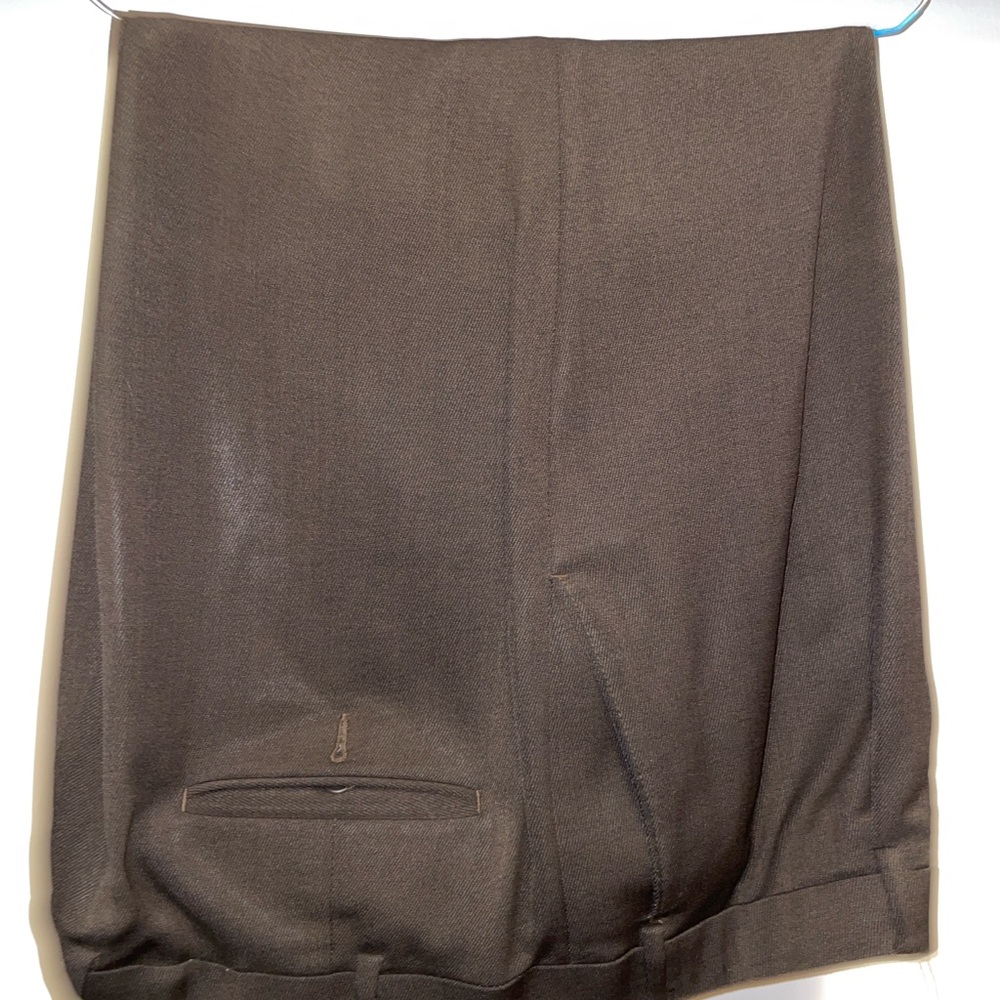 Mens Brown Wool Slacks